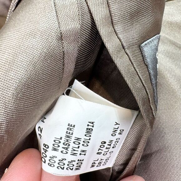 Oscar De La Renta Jacket Mens 42R Sport Coat Wool Cashmere Brown 2 Button - Picture 11 of 11